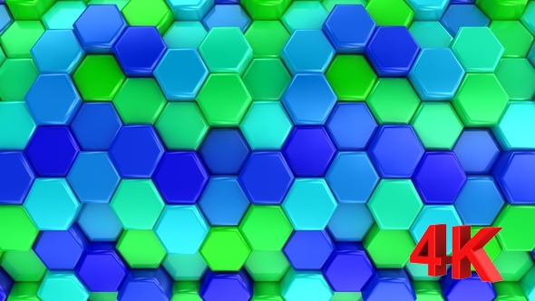 Animated Colored Hexagons