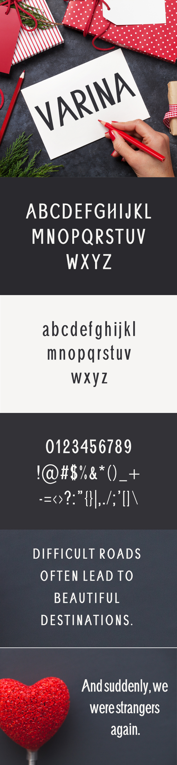 Varina Sans Serif Typeface