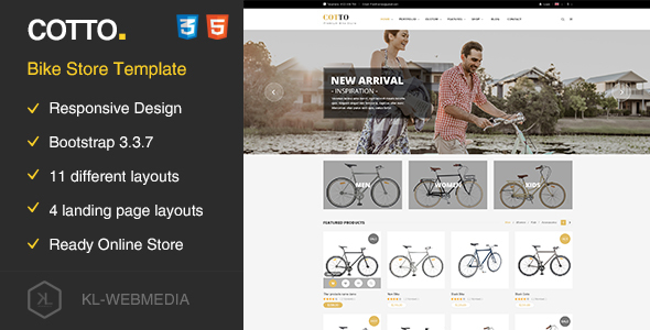 Cotto - Bike Store HTML5 template