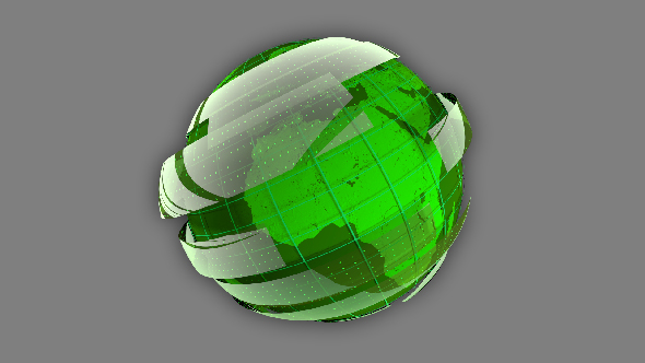 3D Earth planet animation