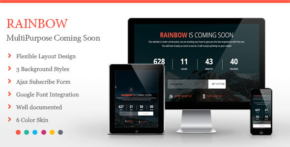 Rainbow - Coming Soon Template