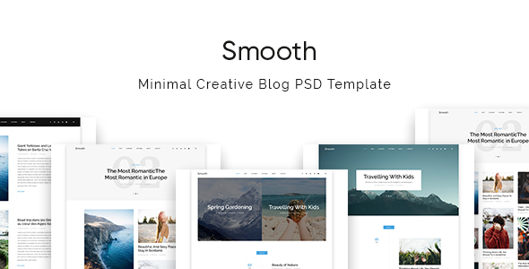 Smooth | Minimal Blog PSD Template