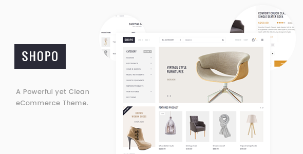 Shopo - Simple & Clean eCommerce Template