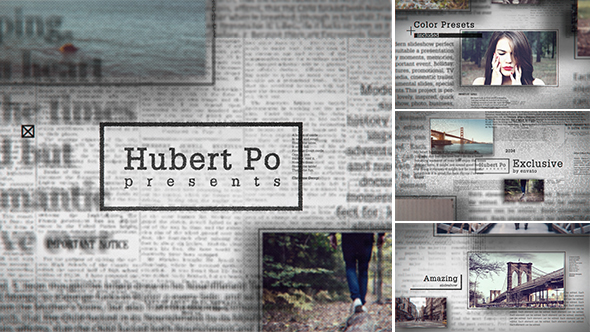 Grunge Newspaper Slideshow alt