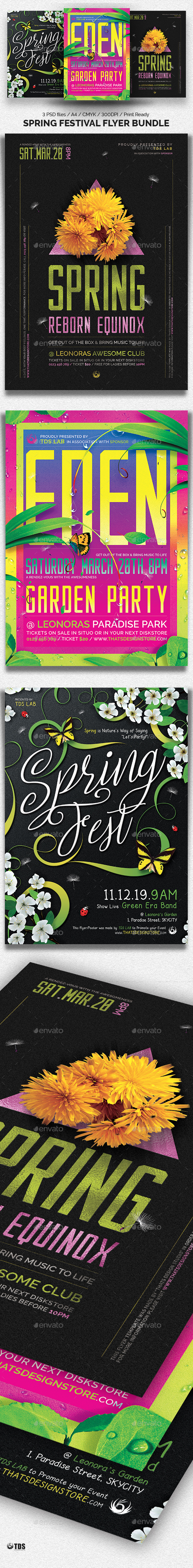 Spring Festival Flyer Bundle