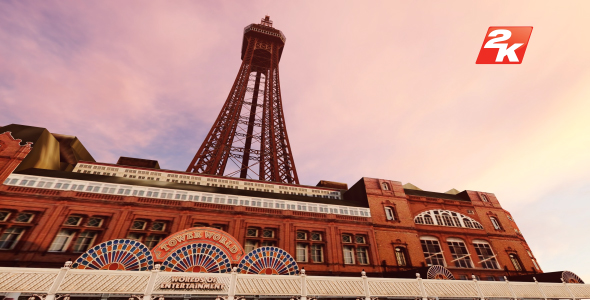 Blackpool Tower and Time-lapse Clouds alt