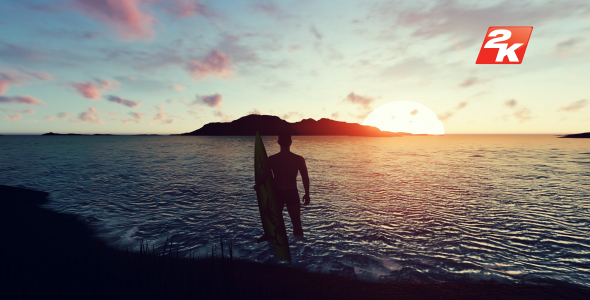 Sunset Surfer Man alt