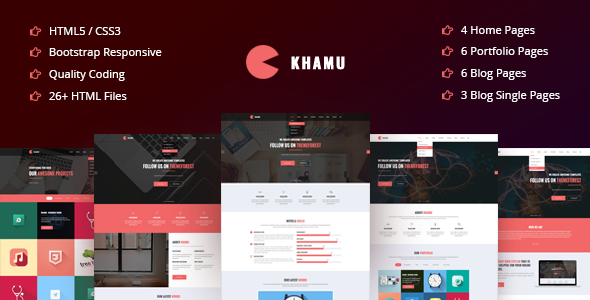 Khamu | Corporate, Business, Portfolio, Digital Agency HTML5 Template