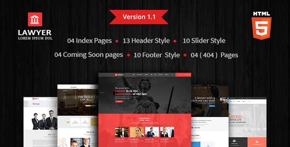 Lawyer - HTML Template