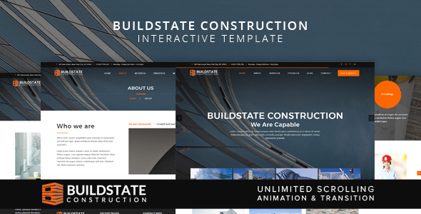 Buildstate Construction Interactive Template