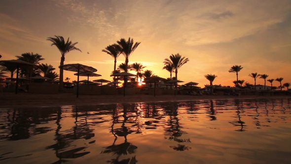Sunset on the Sandy Beach, Red Sea