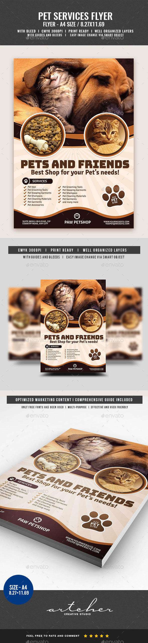 Pet Store Supplies Flyer