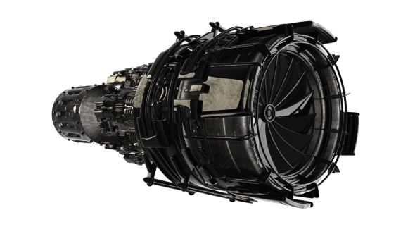 Rotate Jet Engine Turbine alt