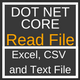 Dotnet core Read excel, csv and text file - CodeCanyon Item for Sale