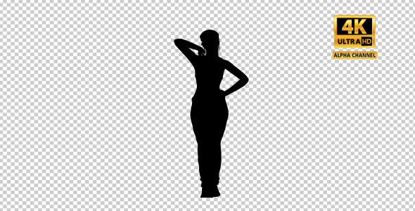 Sexy Woman Dancing Silhouette with Transparency-2 alt