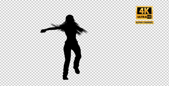 Sexy Woman Dancing Silhouette with Transparency-6 alt