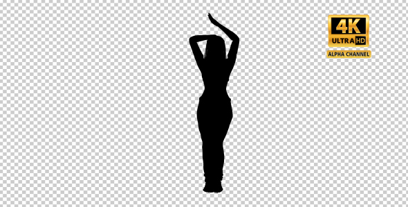 Sexy Woman Dancing Silhouette with Transparency-9 alt