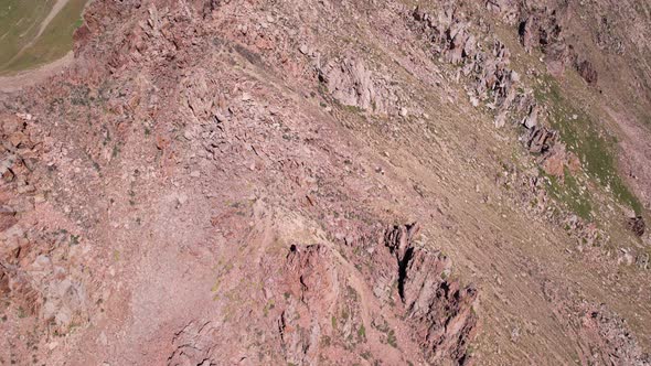 Rocky Mountains and the Sky From a Drone