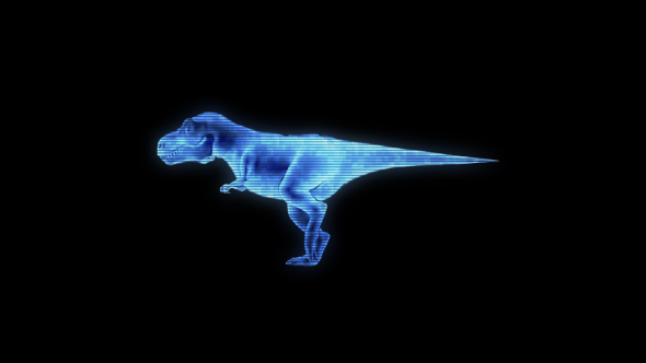 Dinosaur Hologram Walking