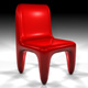 Futuristic Red Chair - 3DOcean Item for Sale