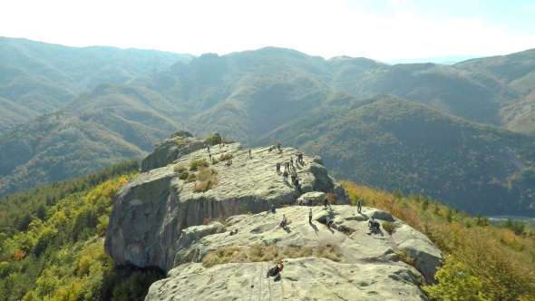 Aerial View of Belintash Plateau in Bulgaria 