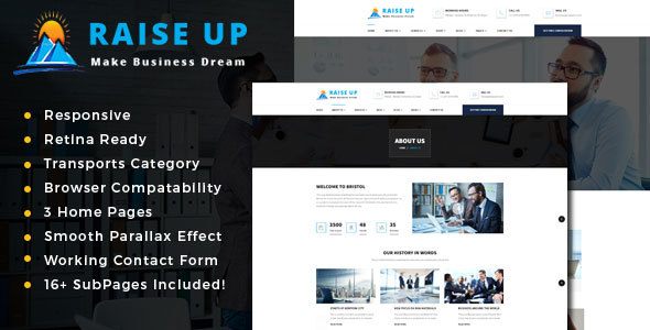 Raise Up : Business Consulting  HTML Template