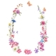 Watercolor Summer Wreath with Wildflowers - GraphicRiver Item for Sale