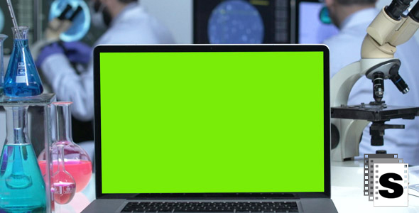 Laboratory Green Screen Laptop