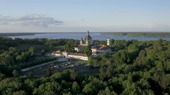 Pazaislis Monastery and Church In Evening Light