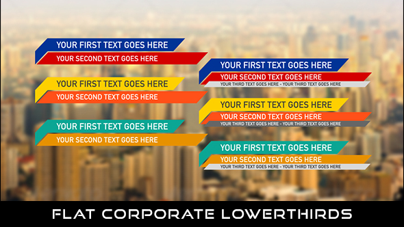 Flat Corporate Lowerthird