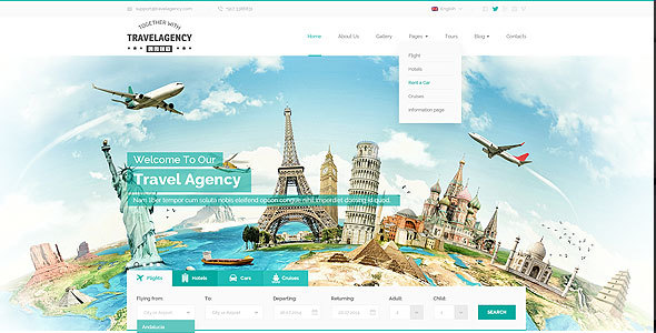 Travel Agency Bootstrap Template