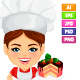 Master Chef Mascot Pack - GraphicRiver Item for Sale