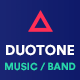 Music & Band Responsive Website Template - Duotone - ThemeForest Item for Sale