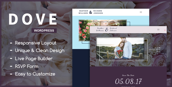 Dove - A Wedding WordPress Theme