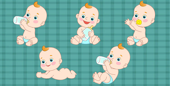 Cartoon Baby Animation Pack 1