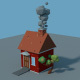 Low Poly Cartoon House - 3DOcean Item for Sale