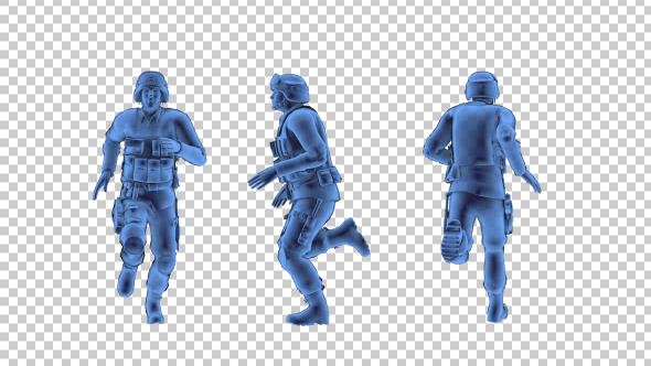 SWAT Police 3D Outline