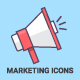 Digital Marketing Outline Icons - GraphicRiver Item for Sale