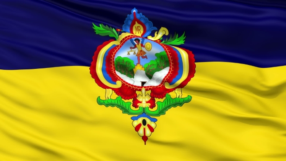 Tegucigalpa City  Waving Flag