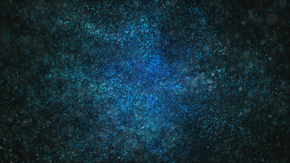 Blue Particles Magical Dust Background Loop