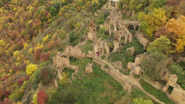 Abandoned in the Mountains the Village of Gamsutl