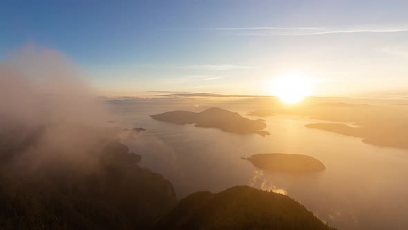 Timelapse. Beautiful View of Canadian Mountain Landscape