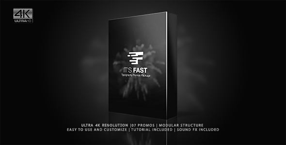 It's Fast - Typography Promos Package