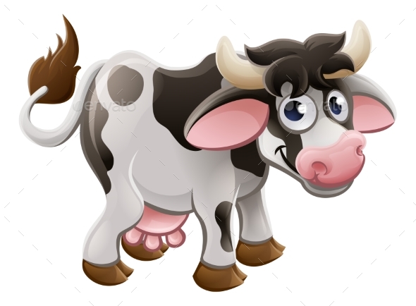 Cartoon Cow Farm Animal