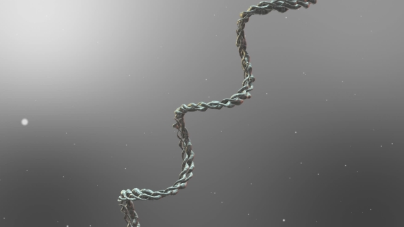 Futuristic Rotating White DNA alt