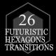 Futuristic Hexagons Transitions - VideoHive Item for Sale