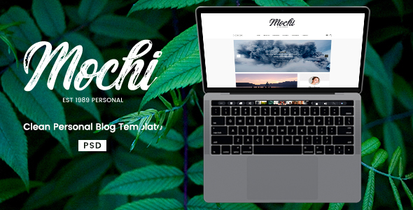 Mochi - Clean Personal Blog PSD Template