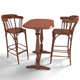 Furniture - Bar Table Set - 3DOcean Item for Sale