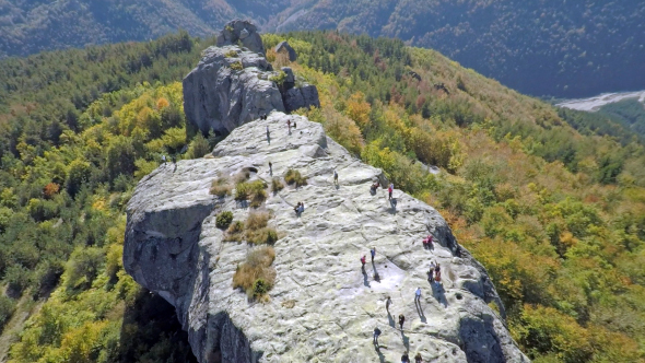 Aerial View of Belintash Plateau in Bulgaria 