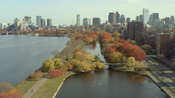 Storrow Lagoon in Boston's Back Bay